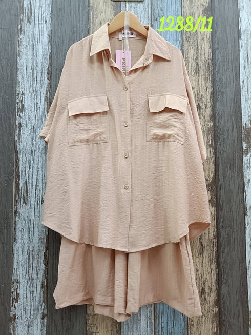 Casual Two Piece Shorts Sets